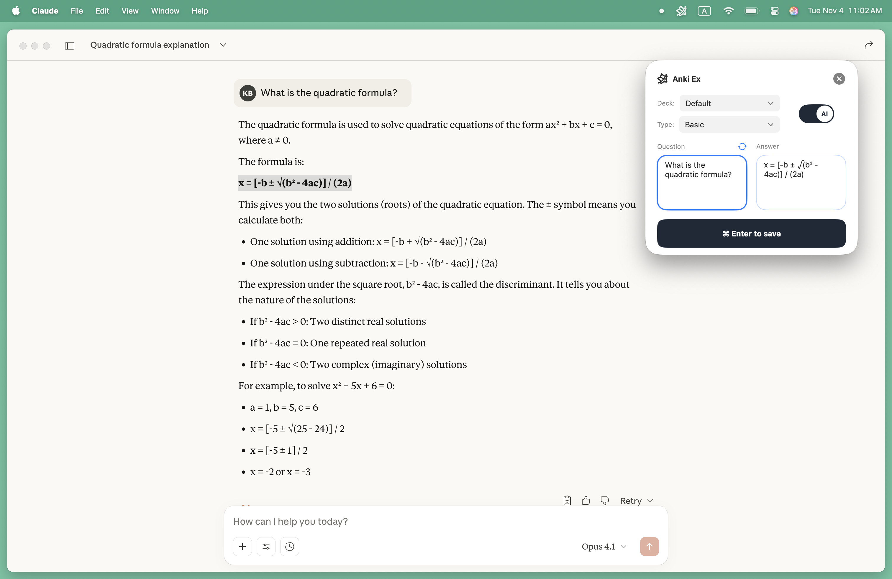 AnkiEx application interface