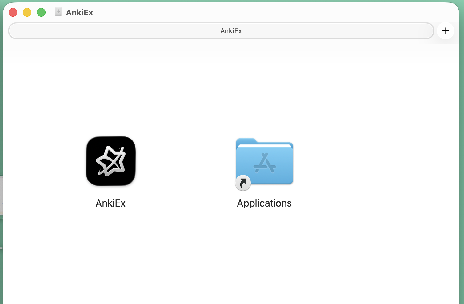 Dragging AnkiEx into Applications